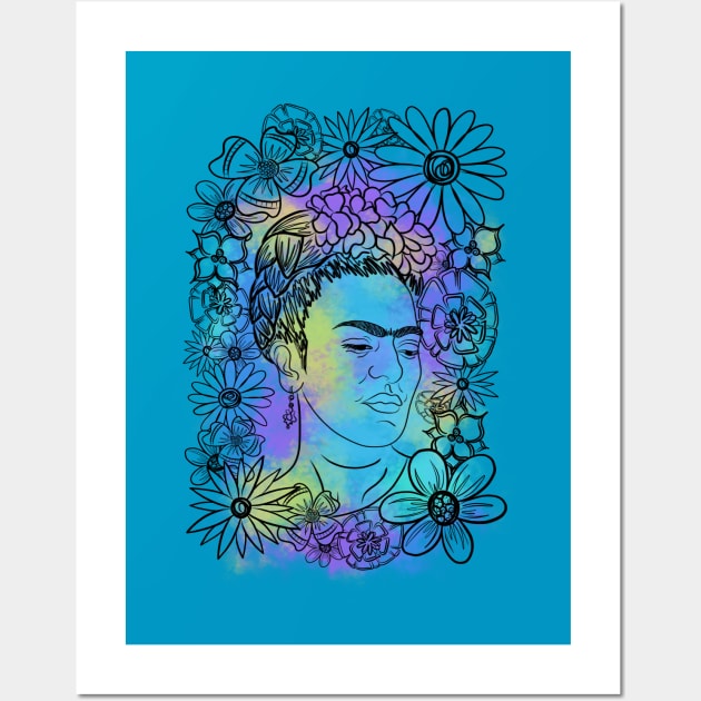 Colorful Frida Wall Art by RachaelBurriss